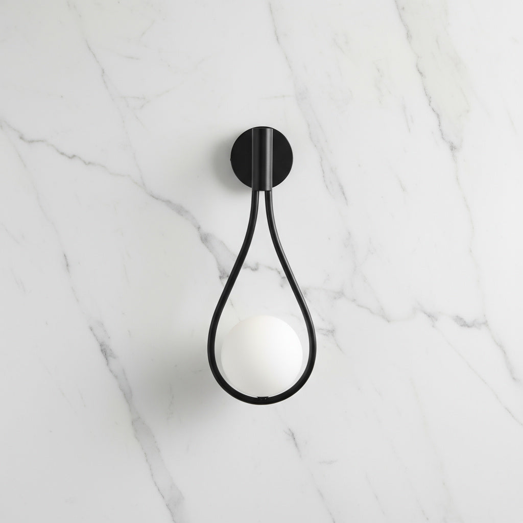modern nordic wall lamp black