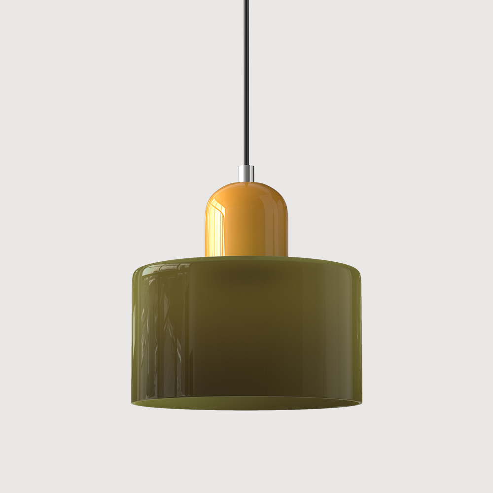 Glass pendant light