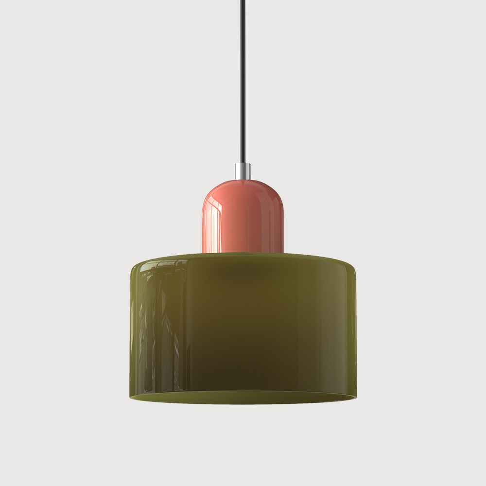 Glass pendant light