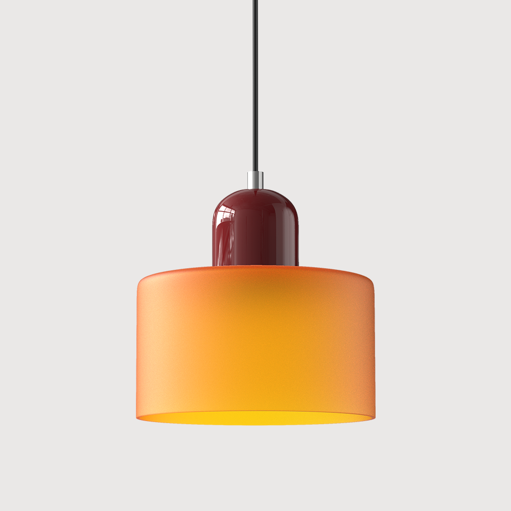 Glass pendant light