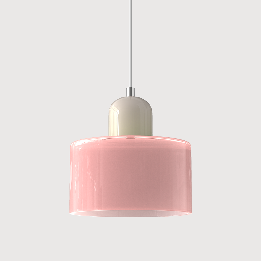 Glass pendant light