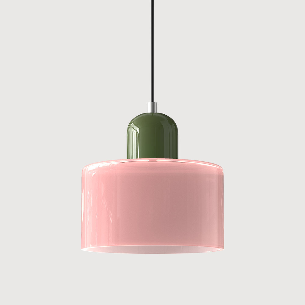 Glass pendant light