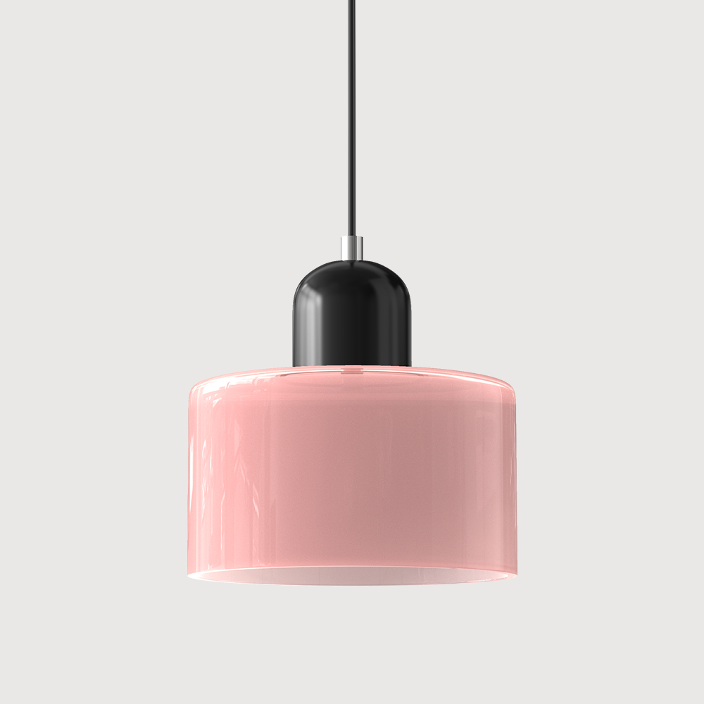 Glass pendant light