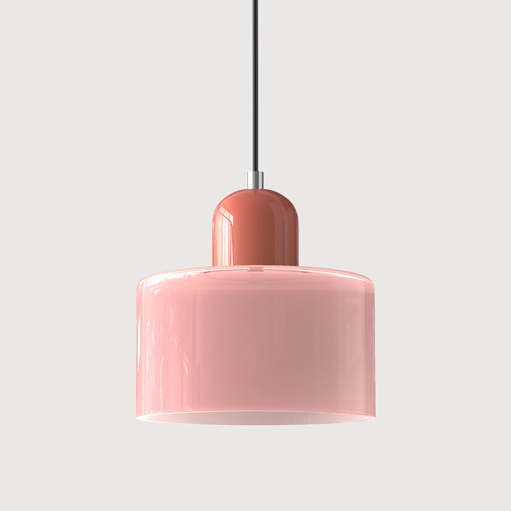 Glass pendant light