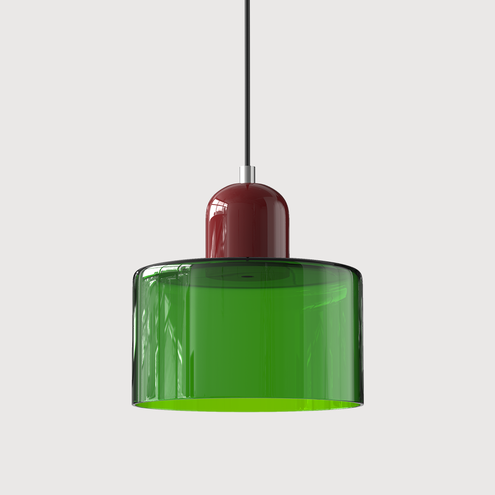Glass pendant light