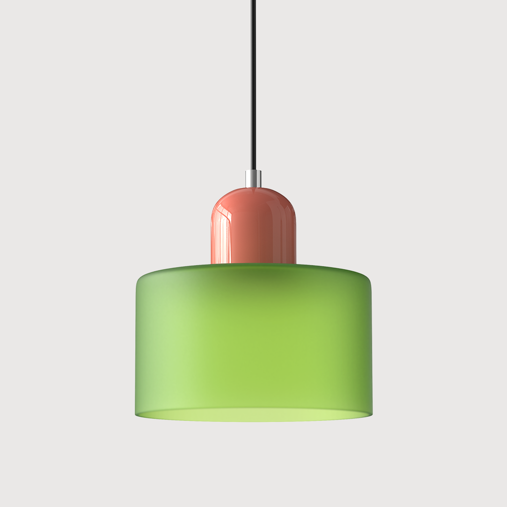 Glass pendant light