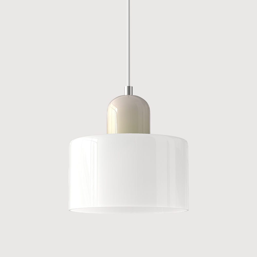 Glass pendant light