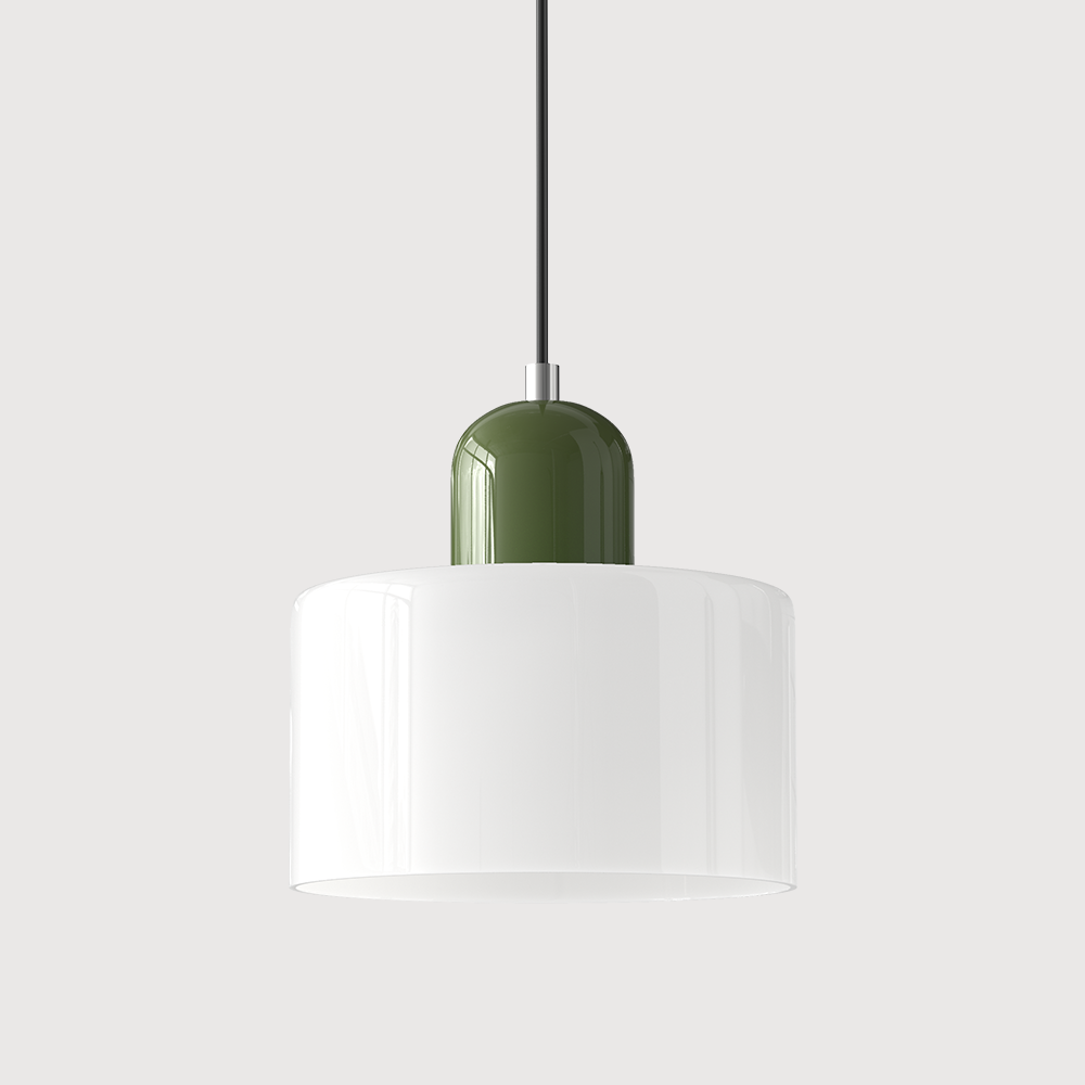 Glass pendant light