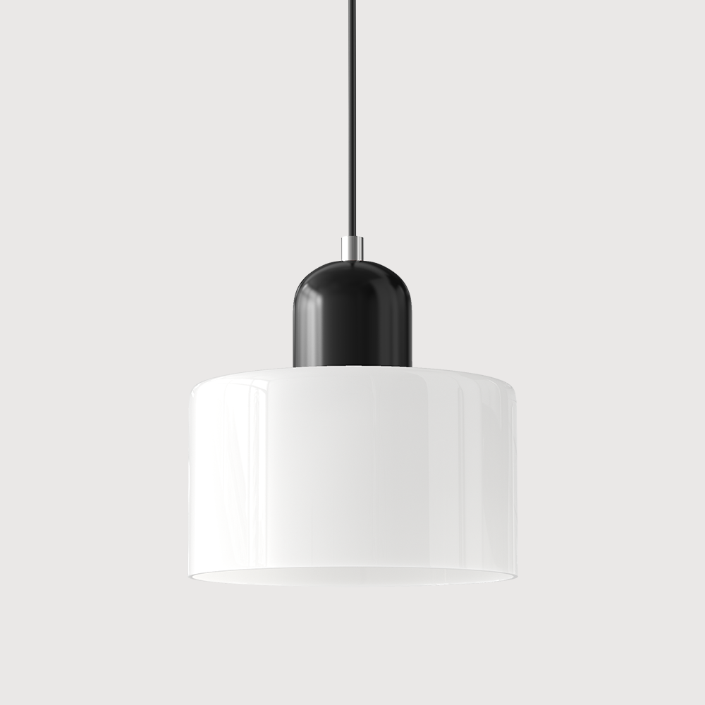 Glass pendant light