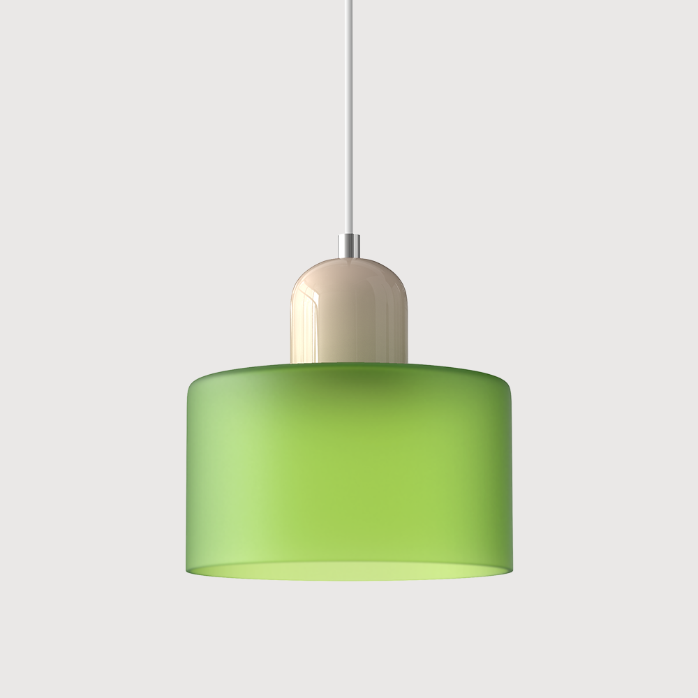 Glass pendant light