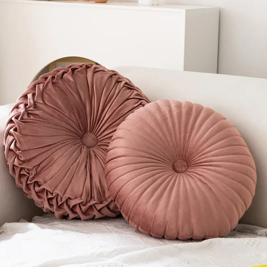 Fluffy decorative throw pillow