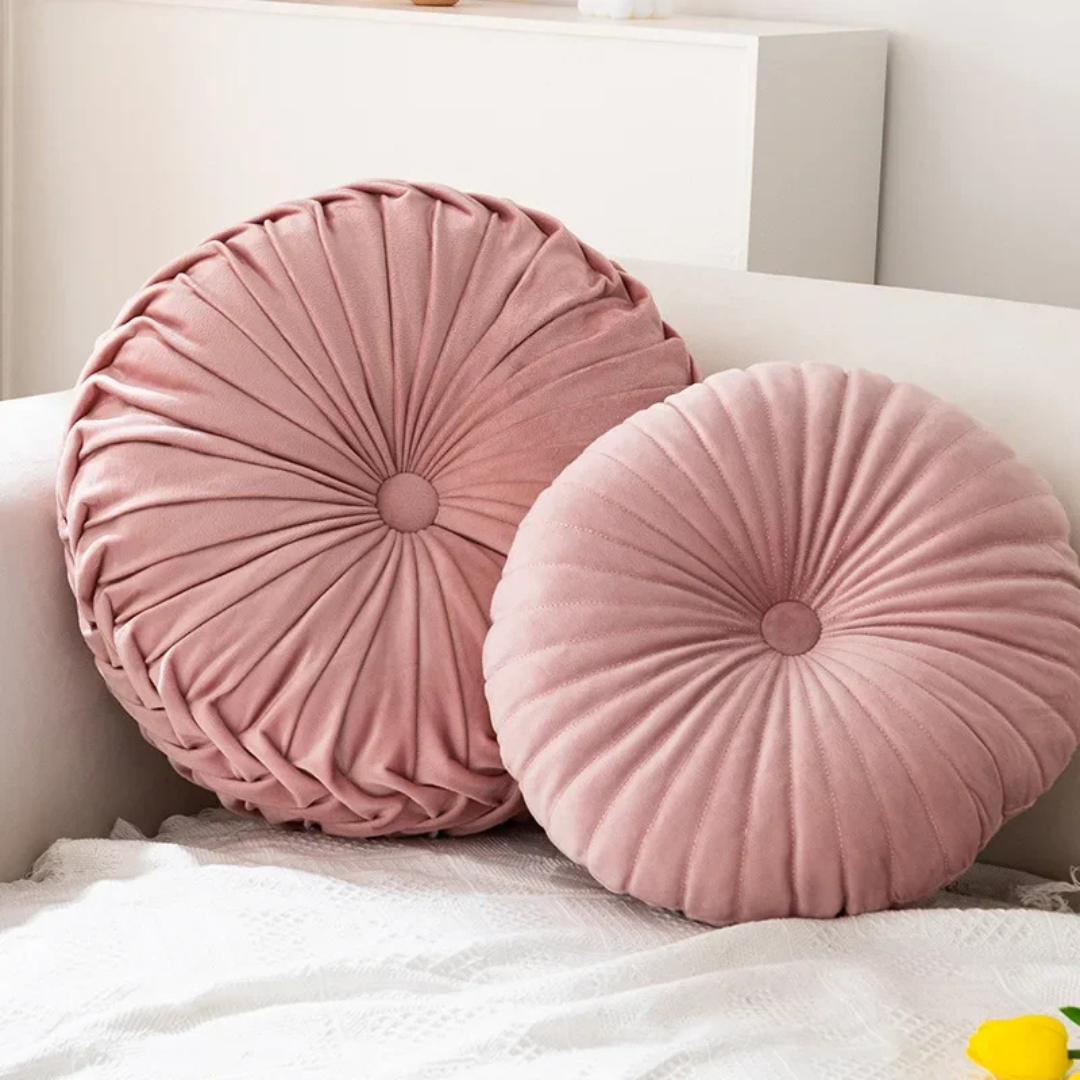 Fluffy decorative throw pillow