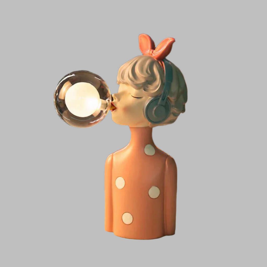 Sculptural table lamp style option view