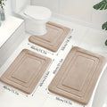 Memory foam bath mat thickness