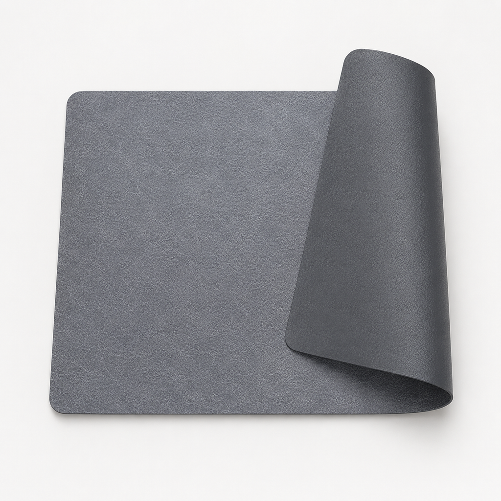 Faux leather placemats in six colors for any table