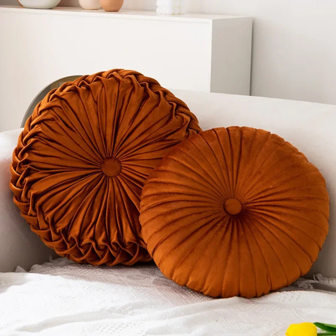 Fluffy decorative throw pillow