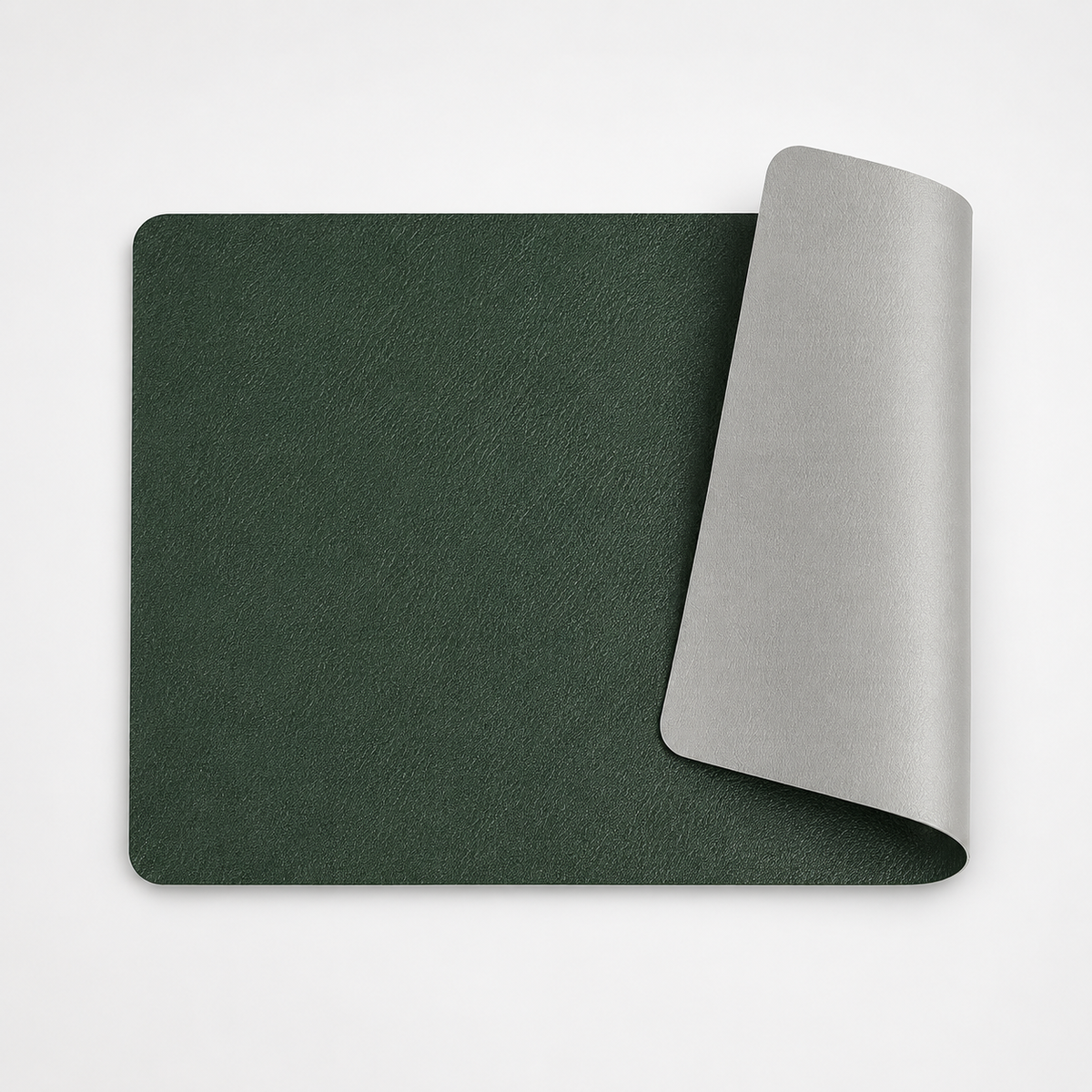 Faux leather placemats on a kitchen table for everyday meals