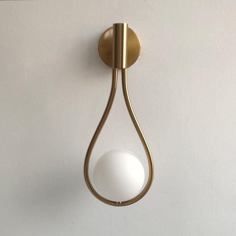 Modern Nordic wall lamp in gold