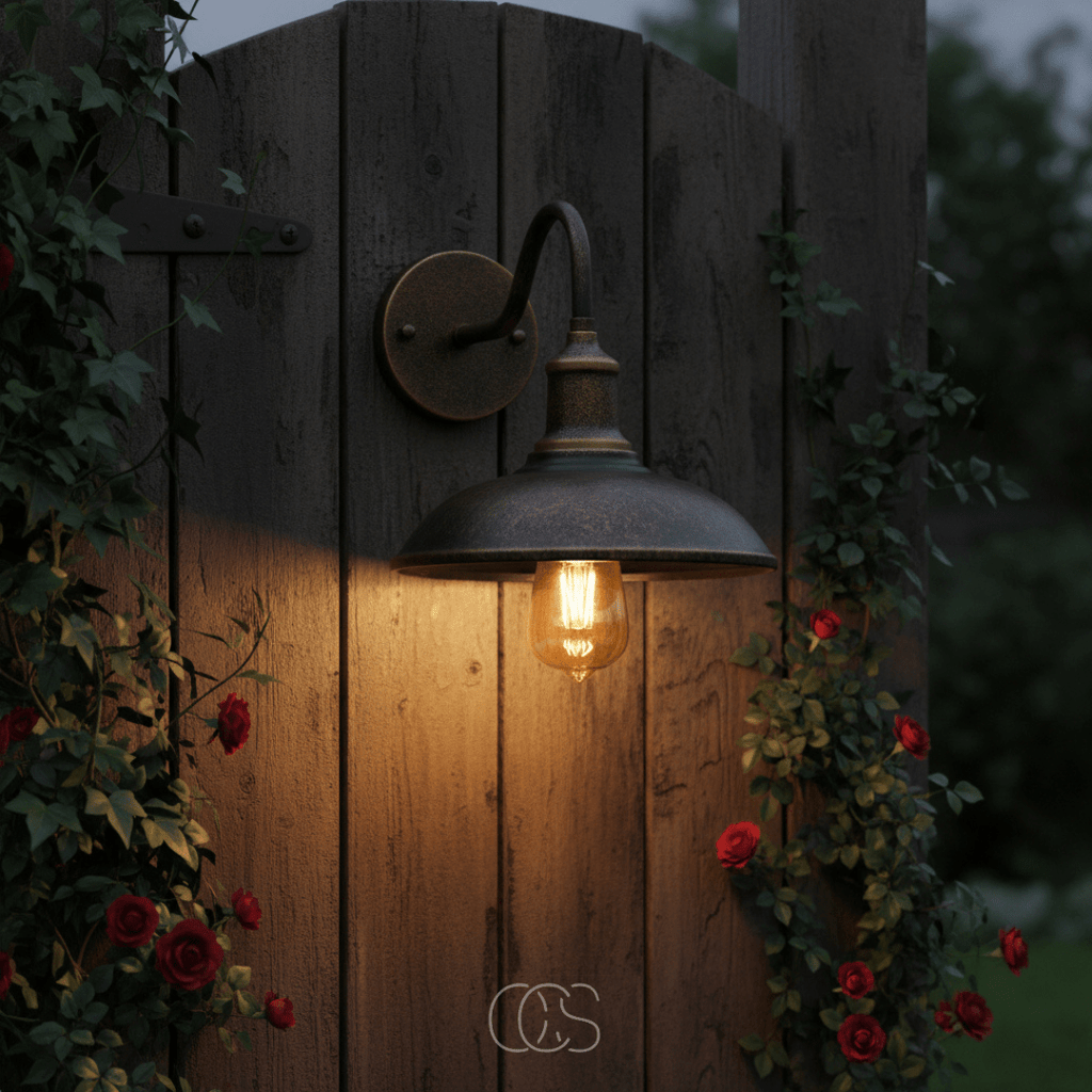 Bronze porch light
