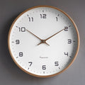 Silent Scandinavian wooden wall clock
