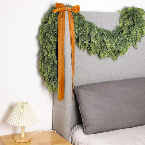 Faux greenery garland