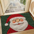 Hazel | Santa Print Christmas Doormat with Non-Slip Base for Home