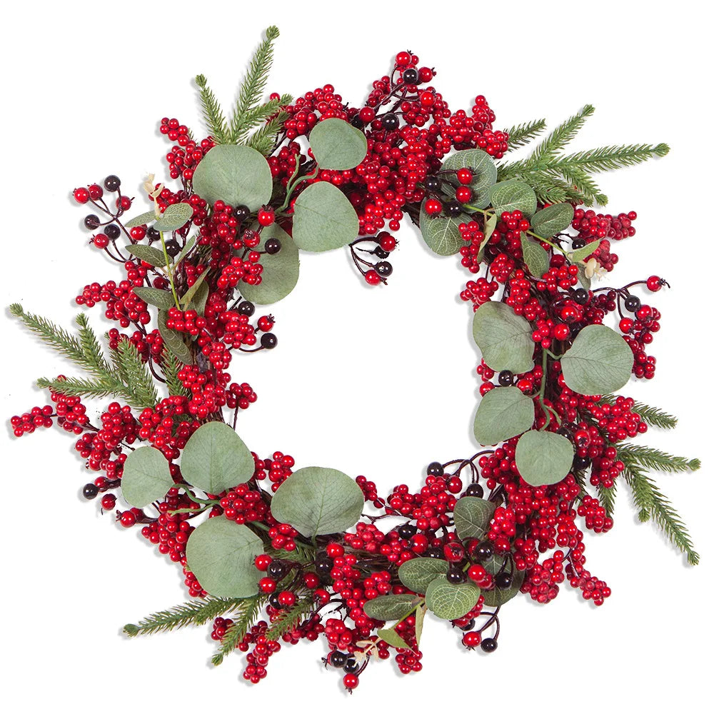berry eucalyptus christmas wreath