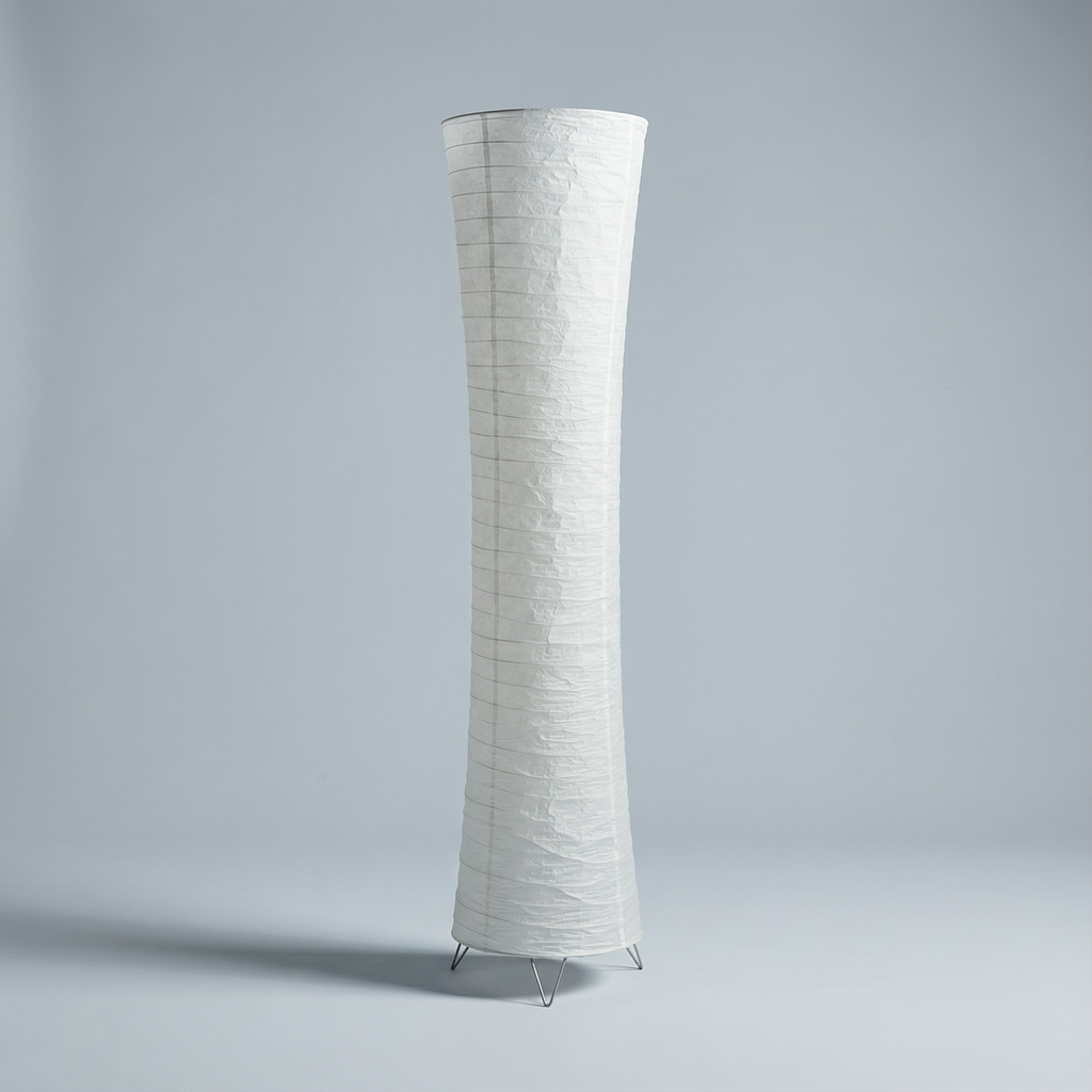Japandi paper standing lamp